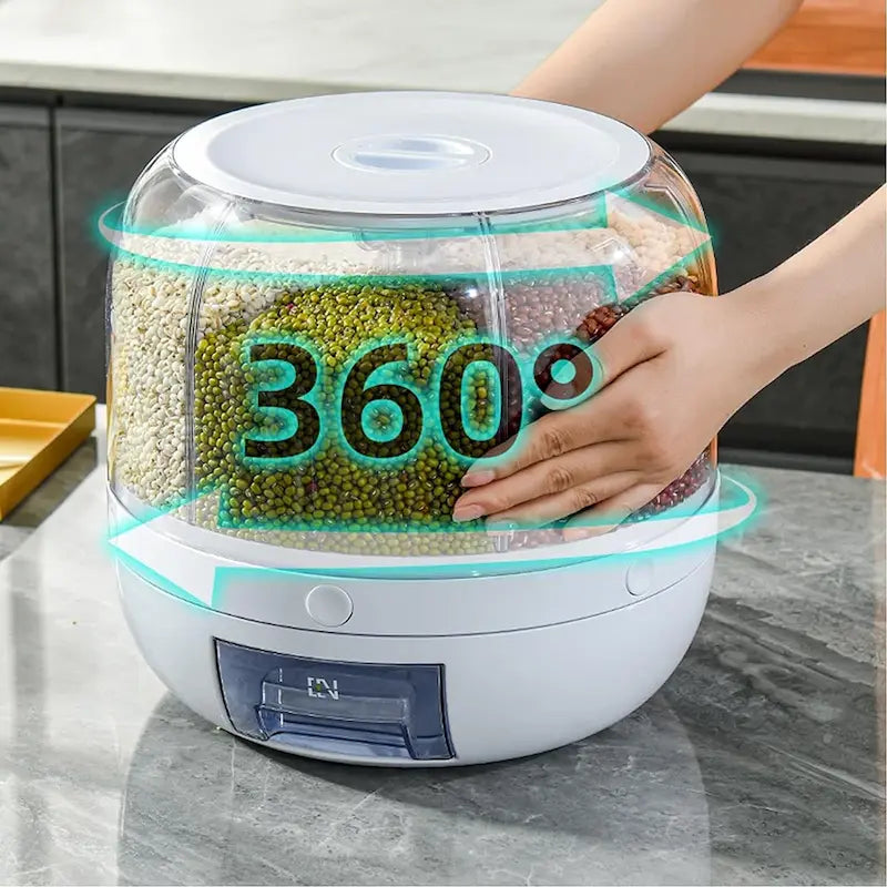 Rangement de cuisine rotatif 360 degrés pour épices et condiments