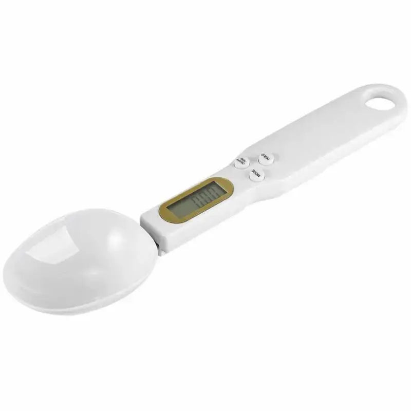Cuillère doseuse numérique avec écran LCD pour un dosage culinaire précis.